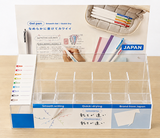 ゲルペン用ディスプレイ什器